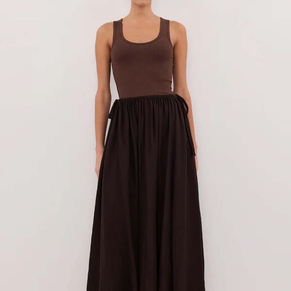 Elegant Brown Maxi Skirt